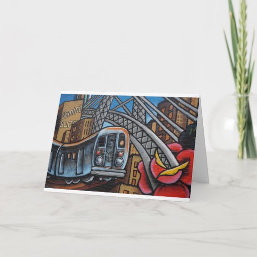 地下鉄の都市型落書きアートカード カード (正面)