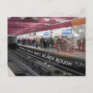 「地下鉄の駅で」ポンド/パリのはがき ポストカード