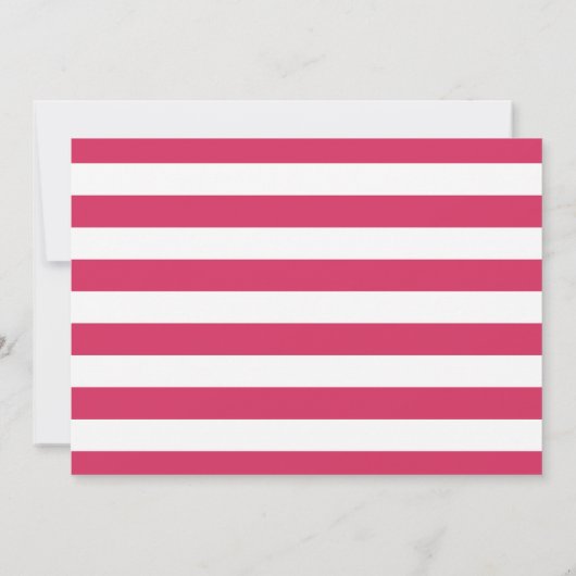 地下鉄ストライプ誕生のお知らせ |ピンクとネイビー 案内状 (裏面)