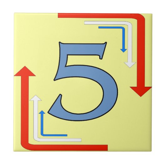 地下鉄タイル矢印フレーム5 5 タイル (正面)