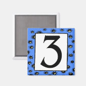 地下鉄タイル3オンマグネット マグネット (正面/裏面)