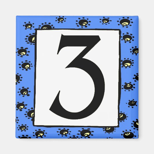 地下鉄タイル3オンマグネット マグネット (正面)