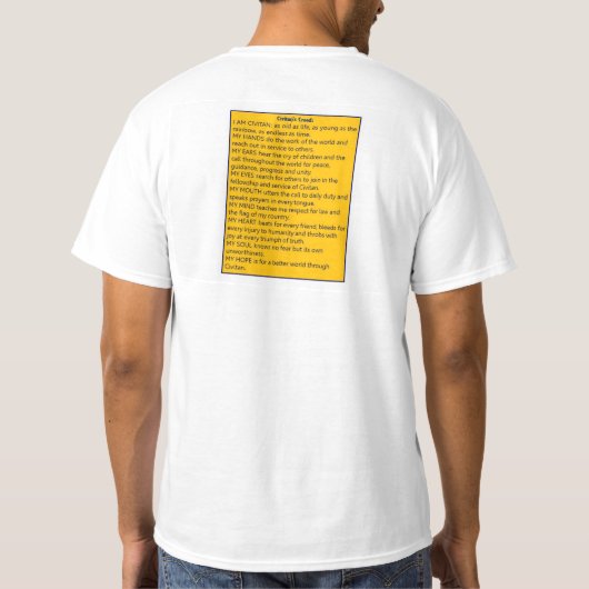 地下鉄タルサCivitan -人のワイシャツ Tシャツ (裏面)