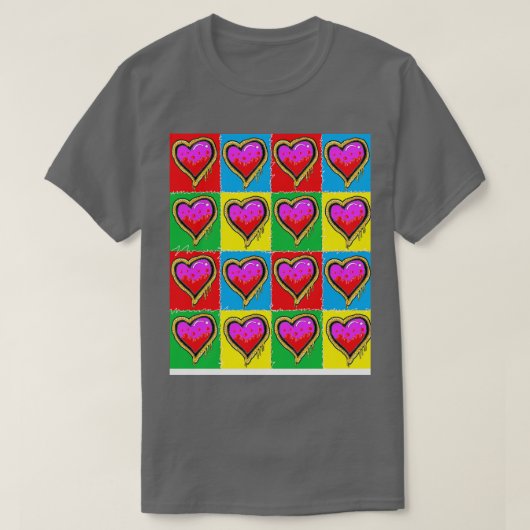 地下鉄ハートby LowEndGraphics Tシャツ (デザイン正面)