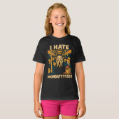 地下鉄ラッシュアワーの悲嘆の月曜日 Tシャツ (正面フル)