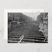 地下鉄掘削 セブンスアヴェニュー ニューヨーク市 1913 ポストカード (正面/裏面)