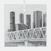 地下鉄橋 ガラスオーナメント (正面)