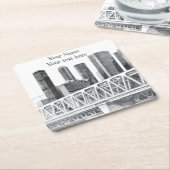 地下鉄橋 スクエアペーパーコースター (アングル)