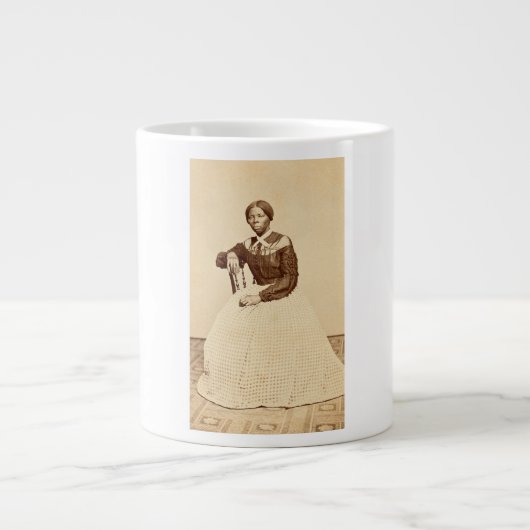 地下鉄道廃止論者ハリエット・タップマン ジャンボコーヒーマグカップ (正面)