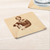 地下鉄道廃止論者ハリエット・タップマン スクエアペーパーコースター (アングル)