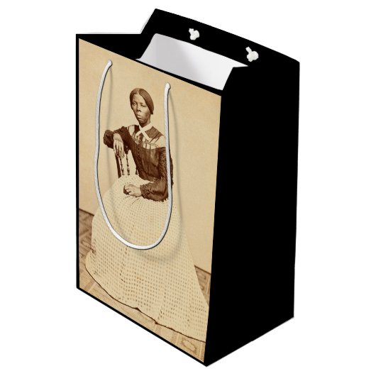 地下鉄道廃止論者ハリエット・タップマン ミディアムペーパーバッグ (裏面アングル)