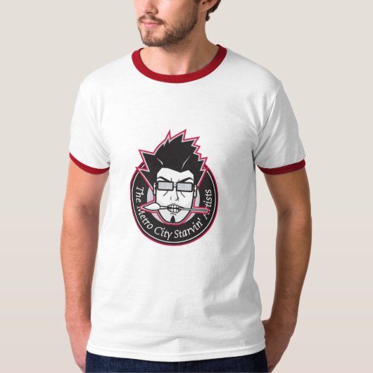 地下鉄都市Starvinの芸術家 Tシャツ (正面)