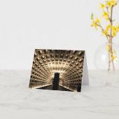 地下鉄駅Notecard カード (黄色い花)