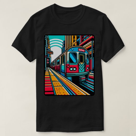 地下鉄 Tシャツ (デザイン正面)