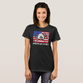 地下鉱業アメリカ人鉱夫アメリカ炭鉱 Tシャツ (正面フル)