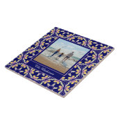 地中海のでスペインのなパターン|カスタムな写真 タイル (側面)