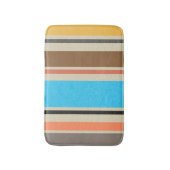 地中海のなビーチ色のストライプのタイルパターン バスマット (正面縦)