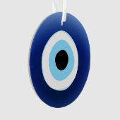 地中海のな悪のまなざしの保護幸運なチャーム オーナメント (正面)