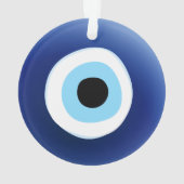 地中海のな悪のまなざしの保護幸運なチャーム オーナメント (裏面)