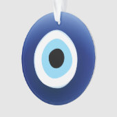 地中海のな悪のまなざしの保護幸運なチャーム オーナメント (正面)