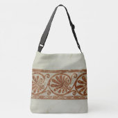 地中海のな陶磁器の飾りわく文字 クロスボディバッグ (裏面)