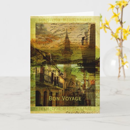 地中海のなMélange カード (黄色い花)