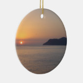 地中海のの上の日没 セラミックオーナメント (右)