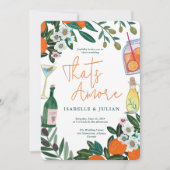 地中海のイタリアンギリレモン結婚ホワイト 招待状 (正面)