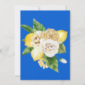 地中海のエレガント親が結婚いない 招待状 (裏面)