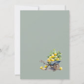 地中海のガーデンエレガントレモ結婚ン 招待状 (裏面)