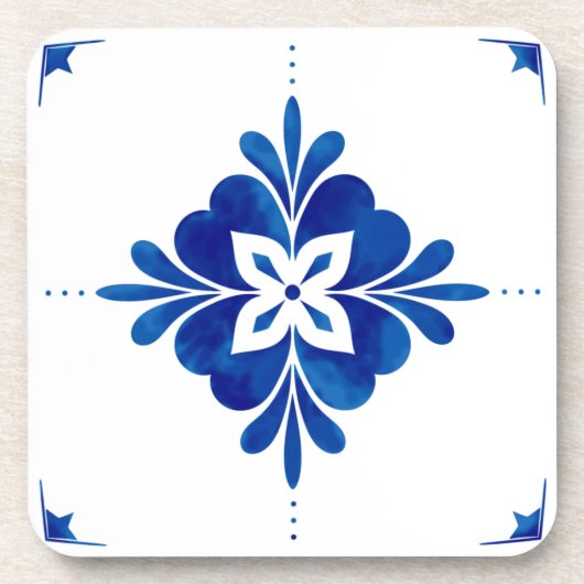 地中海のスタイルフローラ コースター (正面)