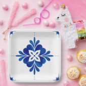 地中海のスタイルフローラ ペーパープレート (パーティー)