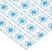 地中海のスタイルブルー&ベージュ色パターンプリント テーブルクロス (アングル)