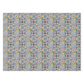 地中海のタイル，モザイク，レモン，夏アート テーブルクロス (正面(横))