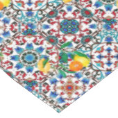 地中海のタイル，モザイク，レモン，夏アート テーブルクロス (アングル)