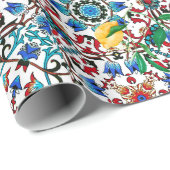 地中海のタイル，モザイク，レモン，夏アート ラッピングペーパー (ロールコーナー)