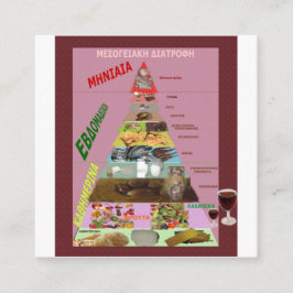 地中海のダイエット エンクロージャーカード