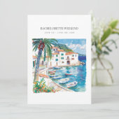 地中海のバチェロレッテ週末招待状 招待状 (スタンド正面)