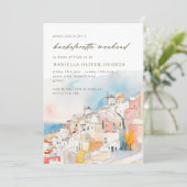 地中海のバチェロレッテ週末QRコード 招待状 (スタンド正面)