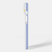 地中海のビンテージ レモン ブルー ストライプ 名 Case-Mate iPhoneケース (裏面 / 左)