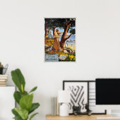 地中海のフランス・ヴィンテージ旅行 ポスター (ホームオフィス)