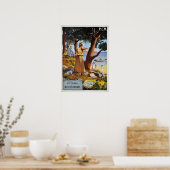 地中海のフランス・ヴィンテージ旅行 ポスター (キッチン)