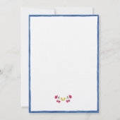 地中海のフローラガーデンバースデーパーティー 招待状 (裏面)