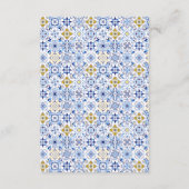 地中海のフローラタイルブライダルレシピ要求 エンクロージャーカード (裏面)