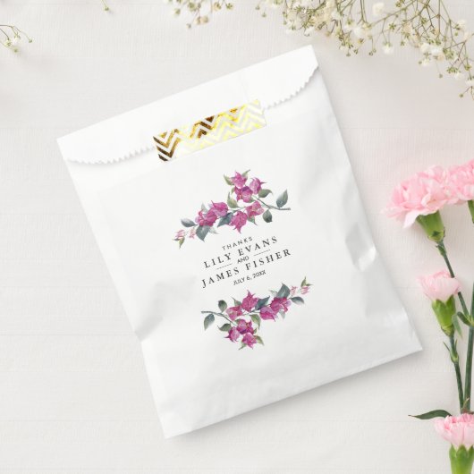 地中海のブーゲンビレ結婚アありがとう フェイバーバッグ (封をした状態)