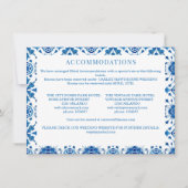 地中海のモダン青モザイク結婚モザイク ノートカード (正面)