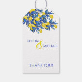 地中海のレモイタリアンン結婚の ギフトタグ (裏面)