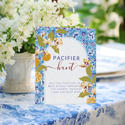 地中海のレモン アマルフィーコースト ベビーシャワー ポスター