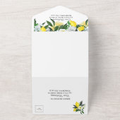 地中海のレモン ウェディングオールインワン招待状 オールインワン招待状 (外側)