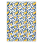 地中海のレモン シームレス パターン テーブルクロス (正面)